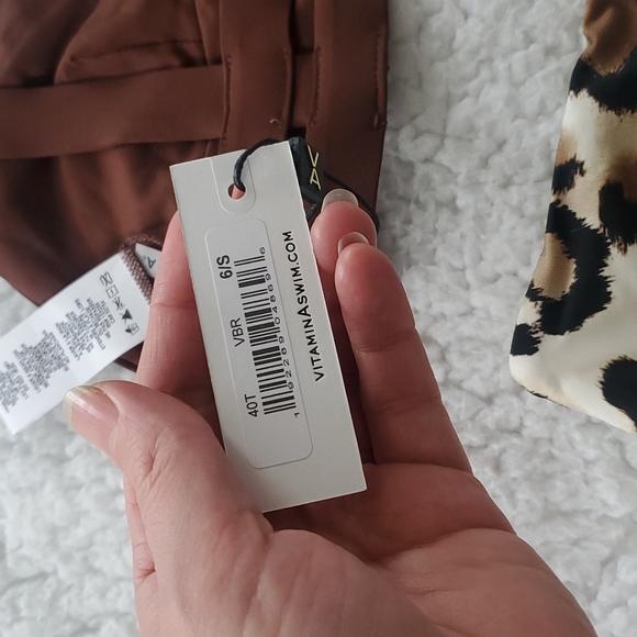 Vitamin A Bikini Set Brown and Wild Cat Print - Picture 5 of 17